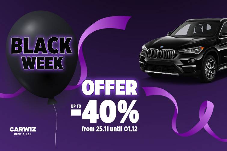 Black Week at Carwiz with up to -40%!