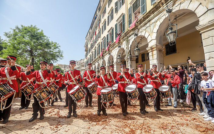 The philharmonic orchestra in Corfu