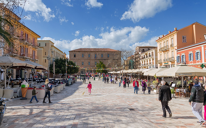 The central square in Nafplio