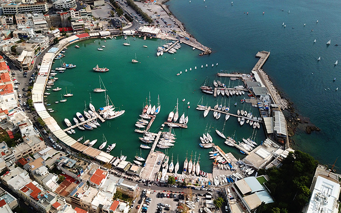 Aerial photo from Mikrolimano