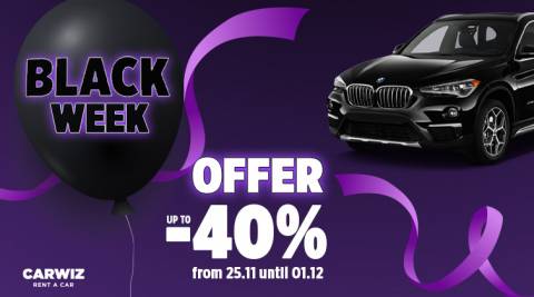 Black Week offer εως -40% στην Carwiz!