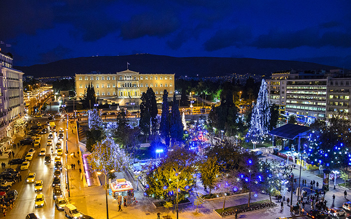 Athens by night